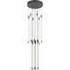 Motif LED 12.75 inch Black Multi-Pendant Ceiling Light