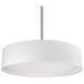 Dalton LED 16 inch White Pendant Ceiling Light in Textured Linen Shade