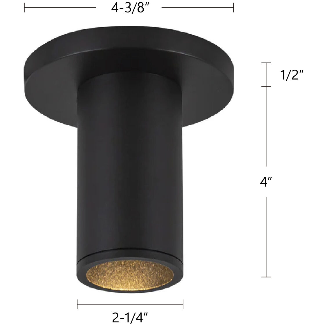 Lorna LED 4.38 inch Black Ceiling Mount Ceiling Light