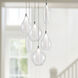 Victoria LED 13 inch Chrome Multi Pendant Ceiling Light