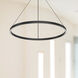 Cerchio LED 31.5 inch Black Pendant Ceiling Light