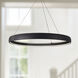 Halo LED 52 inch Black Pendant Ceiling Light