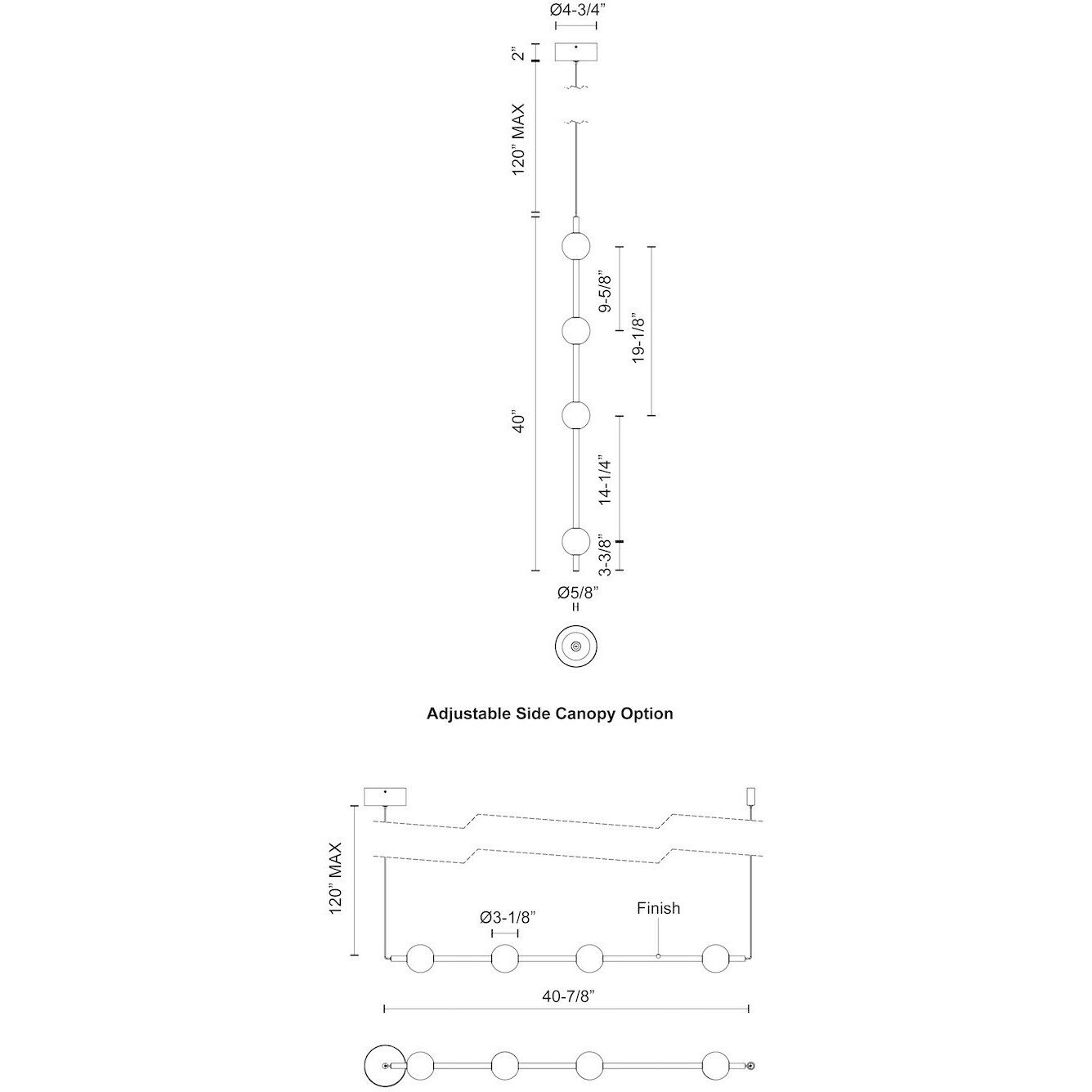 Misaki Pendant Ceiling Light