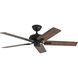 Erikson 52 inch Matte Black Ceiling Fan