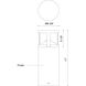 Glen 120 24 watt Black Exterior Bollard