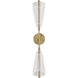 Mulberry LED 5.38 inch Brushed Gold and Light Guide Wall Sconce Wall Light
