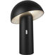 Setas 10.13 inch 3 watt Black Table Lamp Portable Light