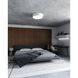 Dalton LED 20 inch White Flush Mount Ceiling Light in Textured Linen Shade