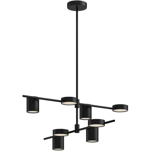 Jayden LED 40 inch Black Chandelier Ceiling Light