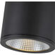 Nordic LED 5 inch Black Exterior Ceiling