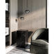 Samar 1 Light 7.5 inch Black Pendant Ceiling Light in Transition Smoked Glass