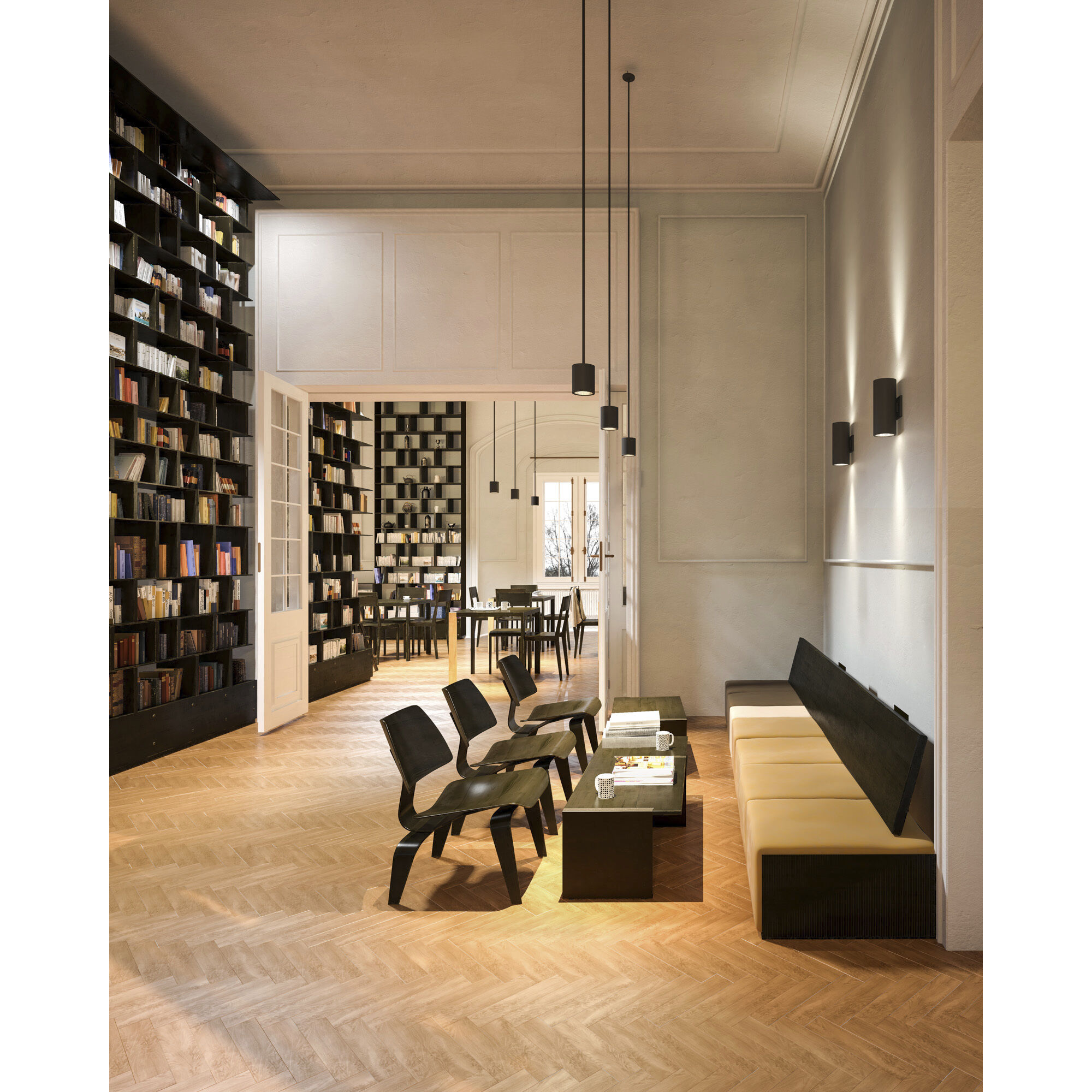 Nordic LED 2.63 inch Black Exterior Pendant