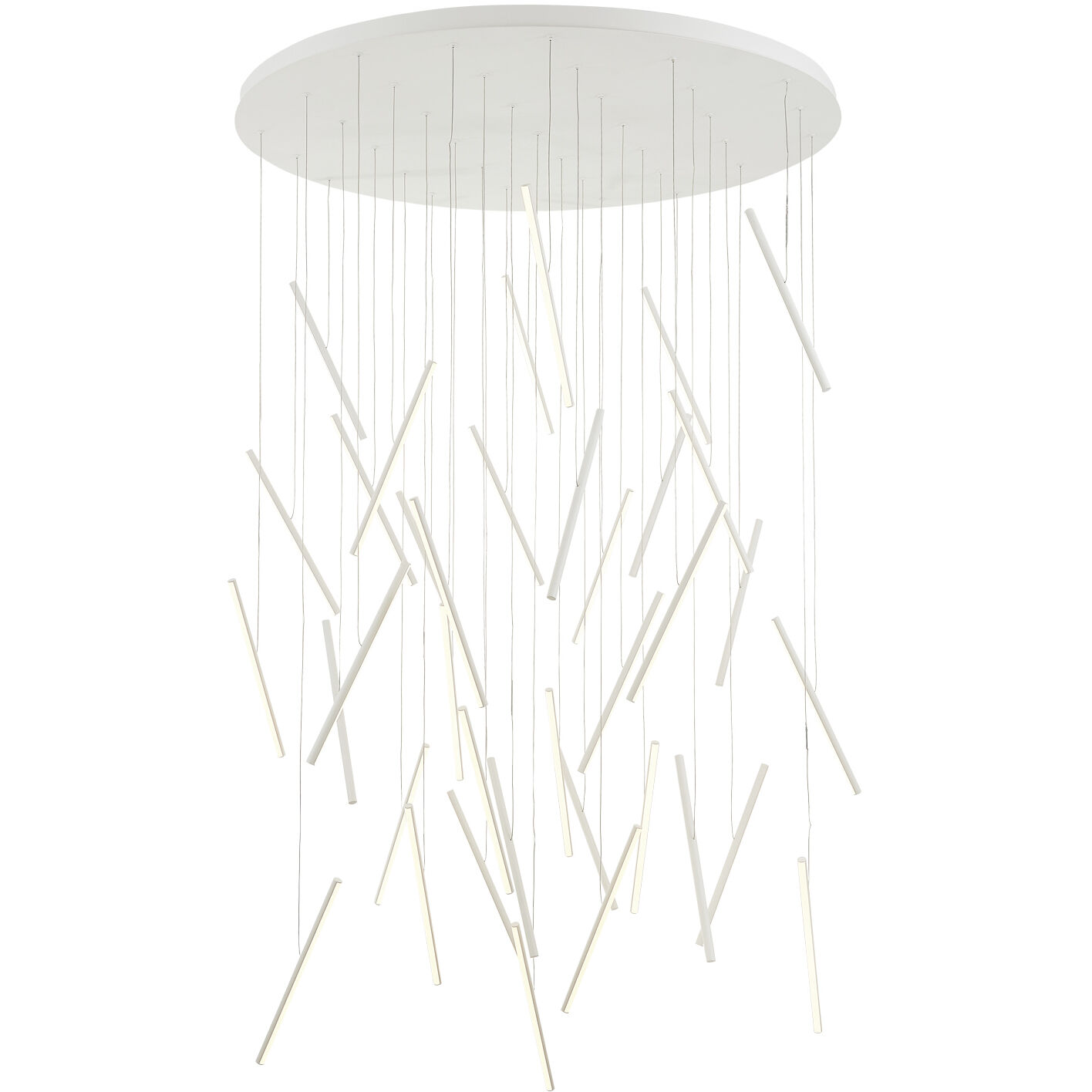 Chute Multi Pendant Ceiling Light in White
