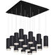 Cameo LED 19.25 inch Black Multi Pendant Ceiling Light