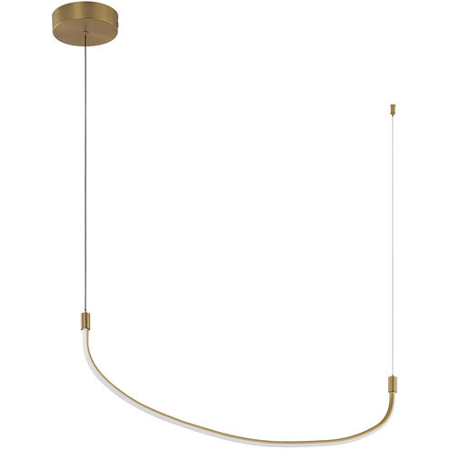 Talis LED 36.63 inch Brushed Gold Linear Pendant Ceiling Light