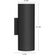 Lorna LED 4.63 inch Black Wall Sconce Up/Down Light Wall Light