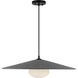 Cruz Pendant Ceiling Light in Felt - Gray, Felt Shade
