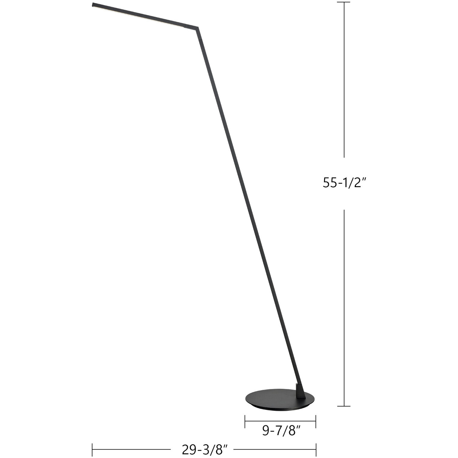 Miter 55.5 inch 11.00 watt White Floor Lamp Portable Light