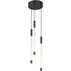 Motif LED 5.5 inch Black Multi Pendant Ceiling Light