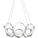 Oros LED 24 inch Antique Silver Chandelier Ceiling Light