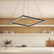 Piazza LED 23.63 inch Black Pendant Ceiling Light