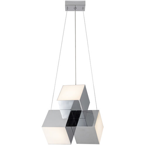 Tetra LED 11.38 inch Chrome Pendant Ceiling Light