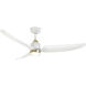 Hugo 52 inch Brushed Gold Ceiling Fan
