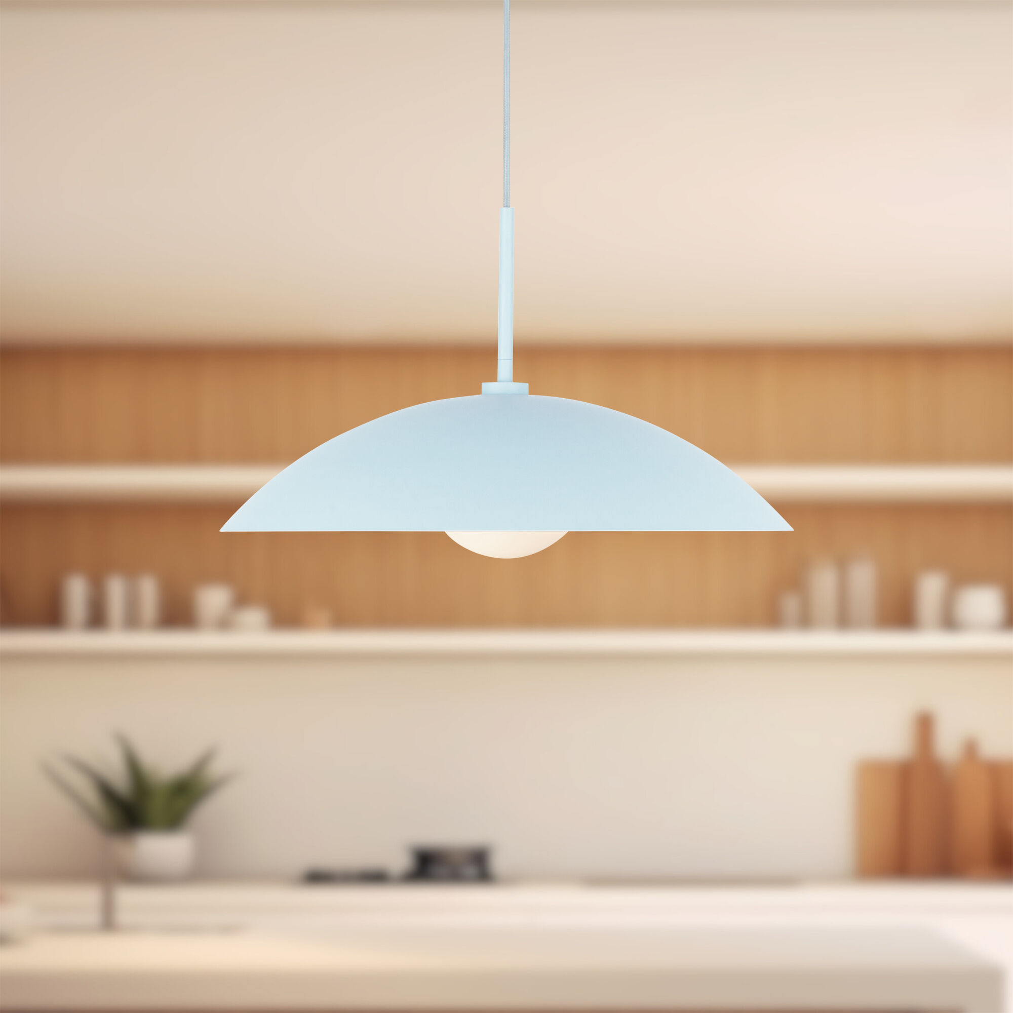 Regent Pendant Ceiling Light in Cerulean