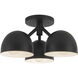 Fosso 3 Light 12.50 inch Semi-Flush Mount