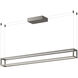 Plaza Linear Pendant Ceiling Light in Brushed Nickel