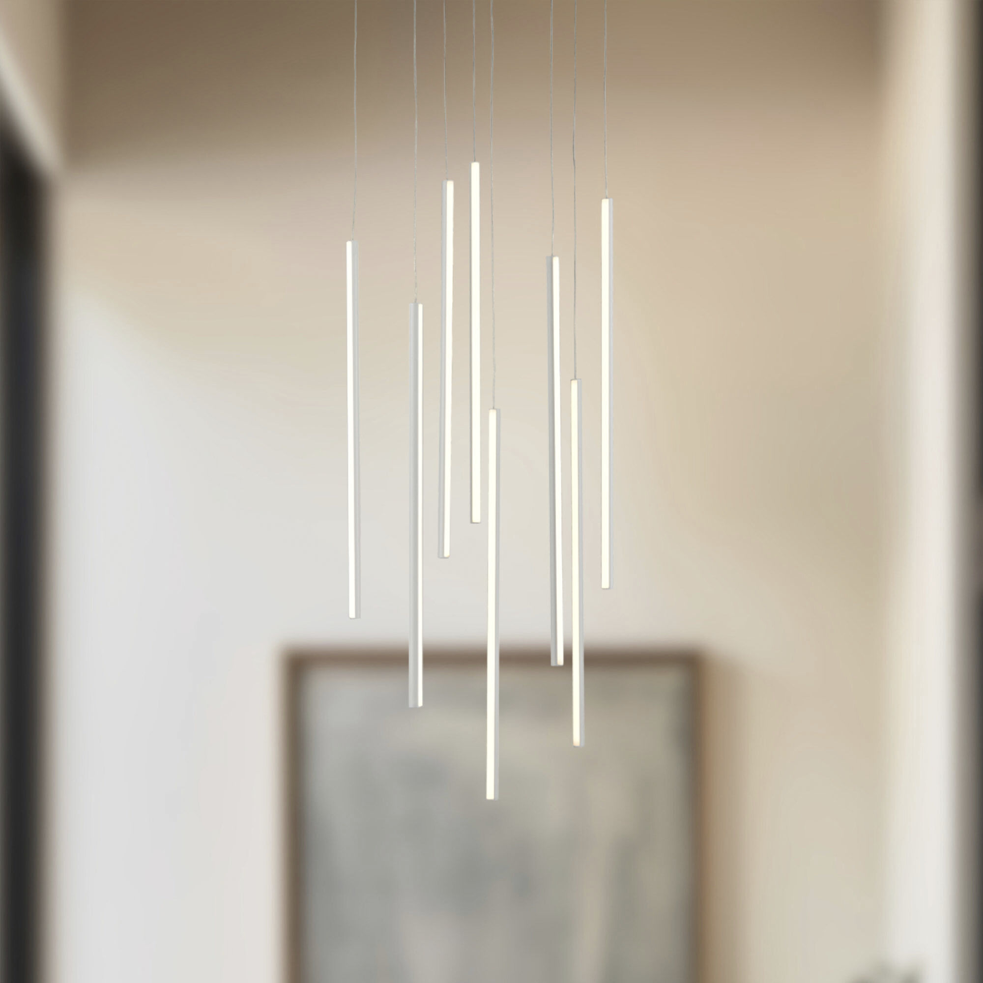 Chute Multi Pendant Ceiling Light in White