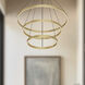 Cerchio 31.5 inch Brushed Gold Chandelier Ceiling Light