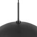 Regent 1 Light 19 inch Black Pendant Ceiling Light