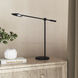 Rotaire 17.88 inch 11 watt Black Table Lamp Portable Light