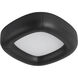 Folio 14.5 inch Brown Vegan Leather Flush Mount Ceiling Light