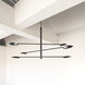 Rotaire LED 35.5 inch Black Chandelier Ceiling Light