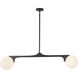 Briar 2 Light 46.88 inch Black Linear Pendant Ceiling Light