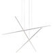 Vega Minor LED 47.25 inch Brushed Nickel Multi-Pendant Ceiling Light
