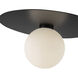 Elixir LED 14.13 inch Black Flush Mount Ceiling Light