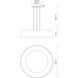 Sampson LED 16.5 inch Black Pendant Ceiling Light