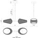 Lanai LED 7.38 inch Black Pendant Ceiling Light