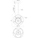 Magellan LED 23.13 inch Black and White Chandelier Ceiling Light