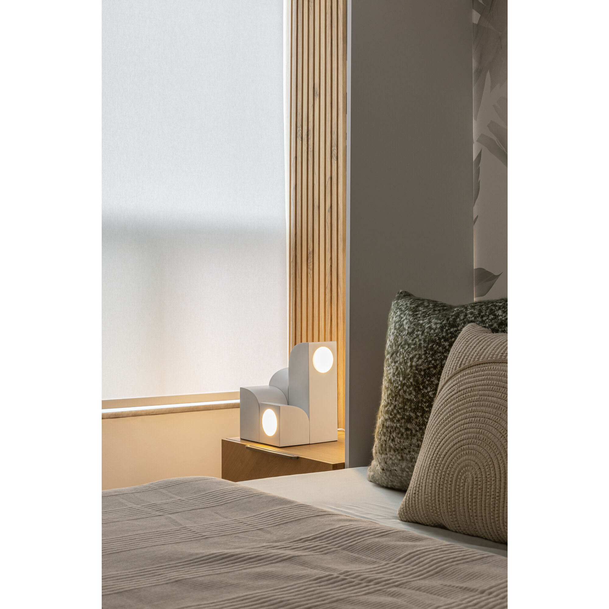 Gypsum 12.5 inch 20.00 watt White Table Lamp Portable Light