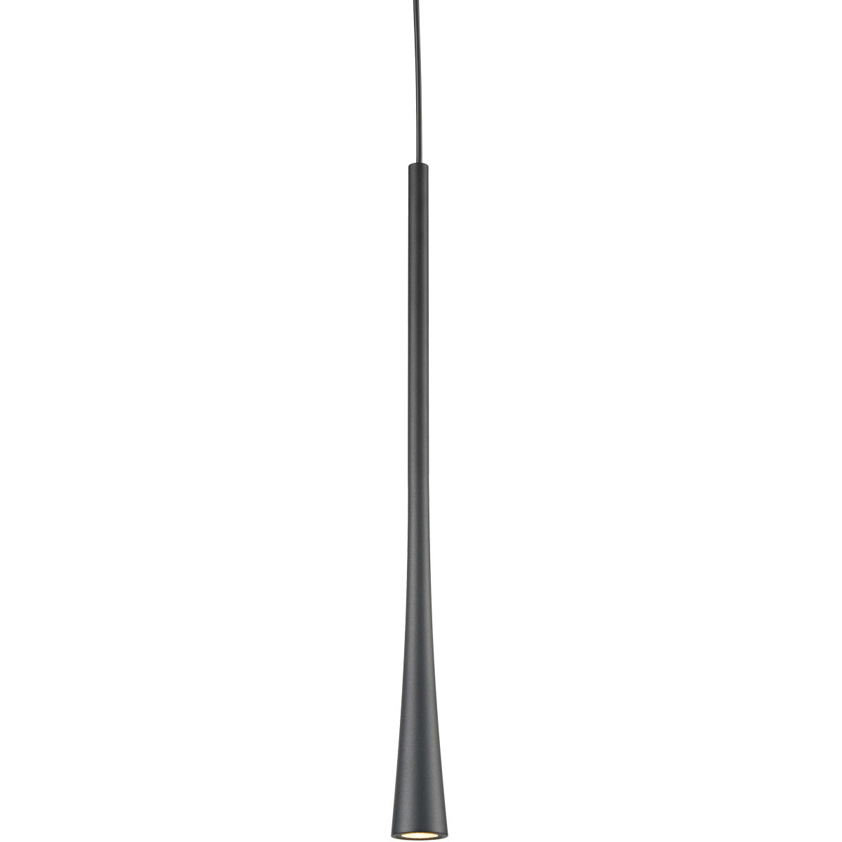 Taper LED 1.25 inch Black Pendant Ceiling Light