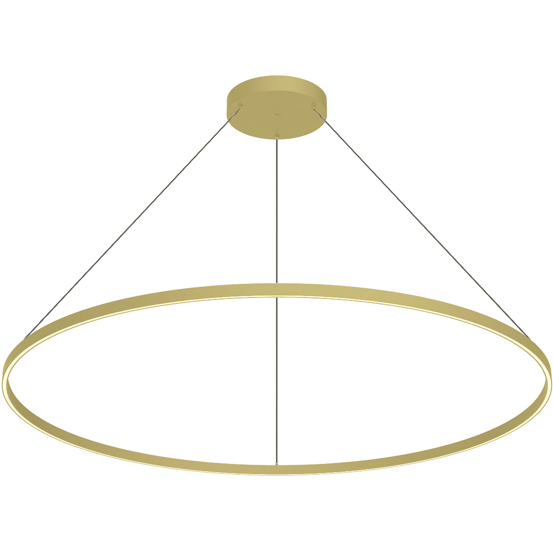 Cerchio LED 59 inch Brushed Gold Pendant Ceiling Light
