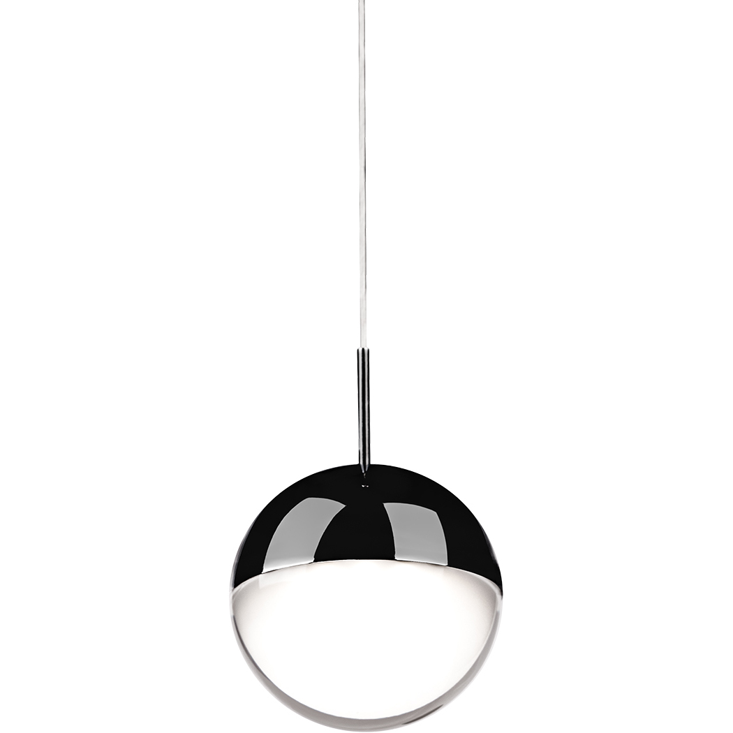 Pluto LED 4 inch Black Chrome Pendant Ceiling Light