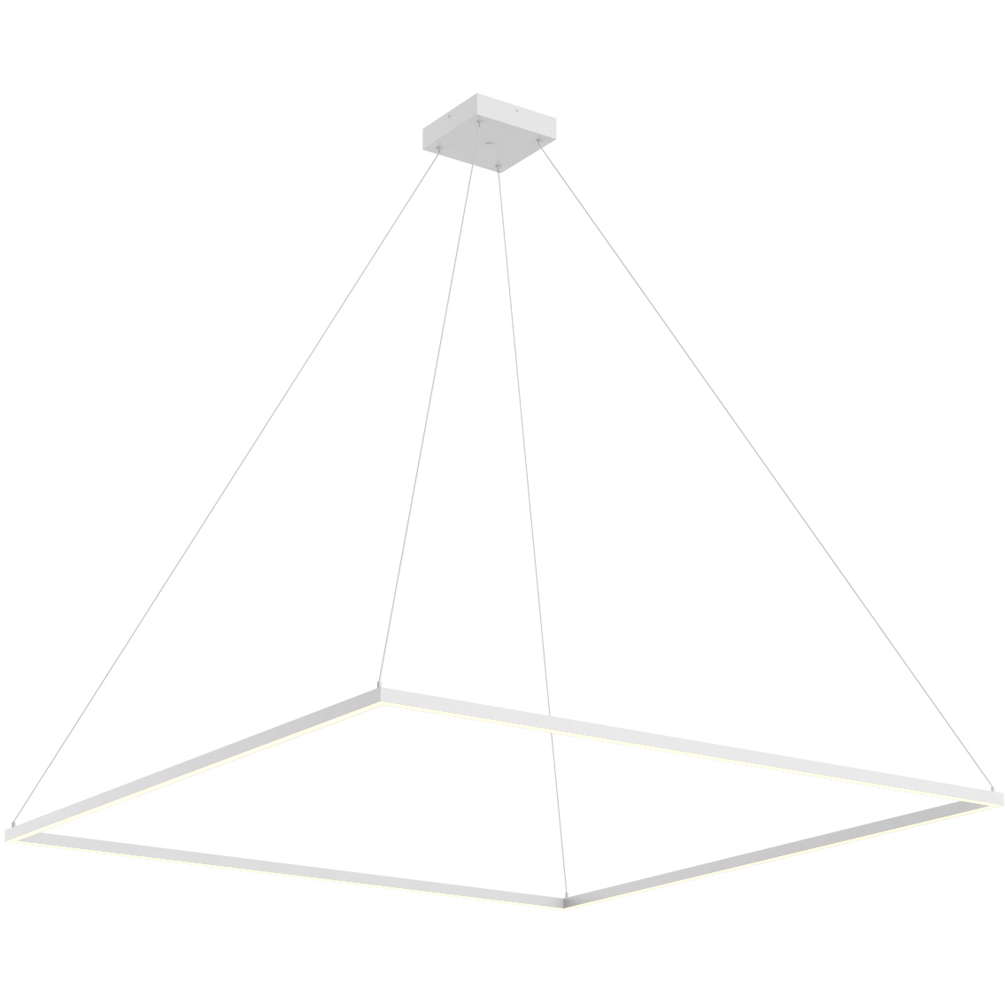 Piazza LED 59 inch White Pendant Ceiling Light in 120-volt