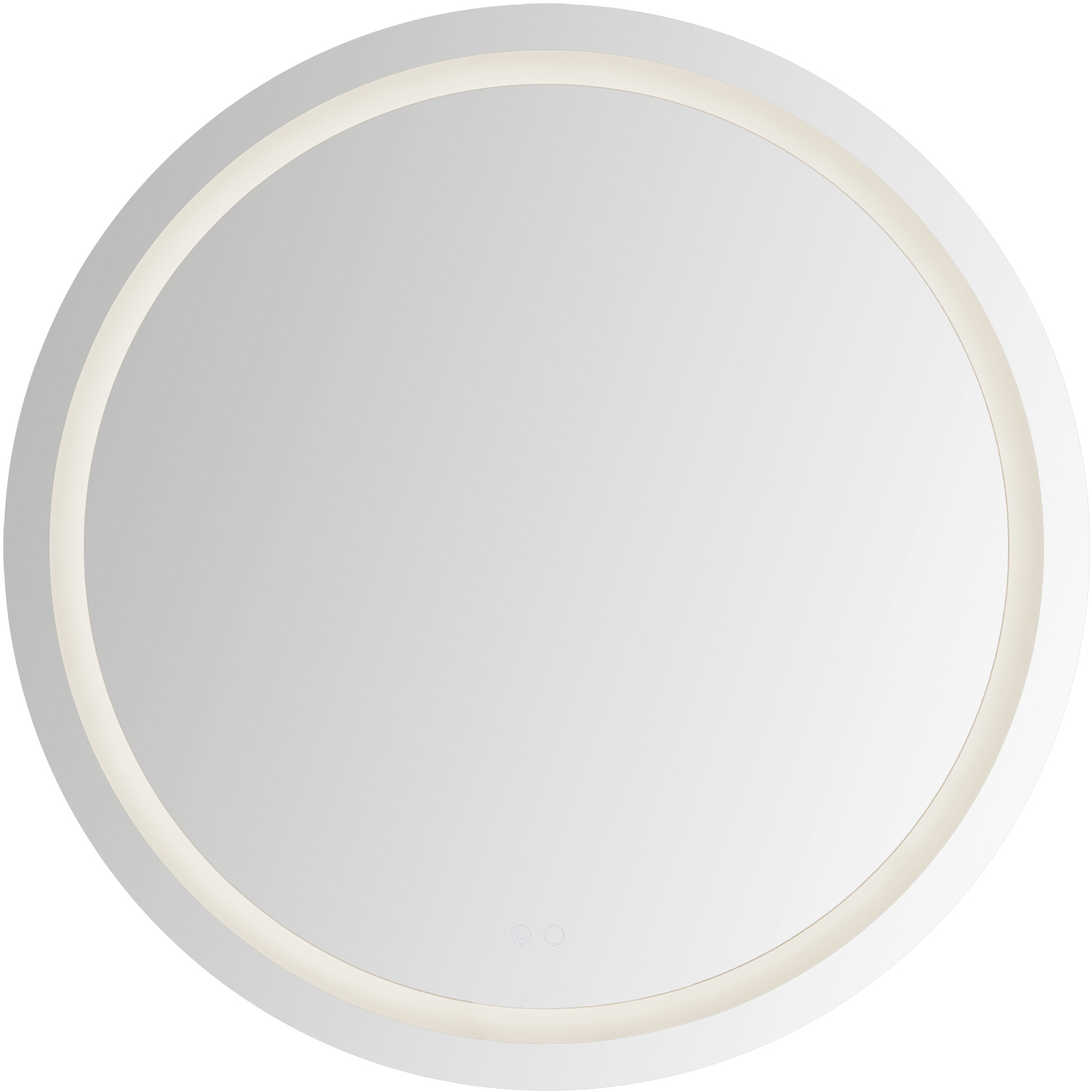 Hillmont 40 X 40 inch Sandblasted Merc Edge Wall Mirror