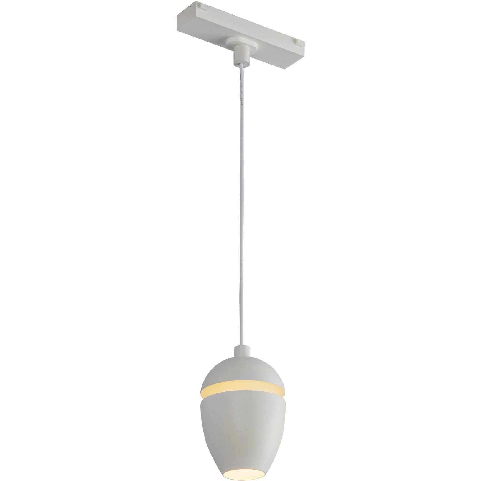 Eloa 48V DC White Trilo Track Pendant Ceiling Light in 3000K