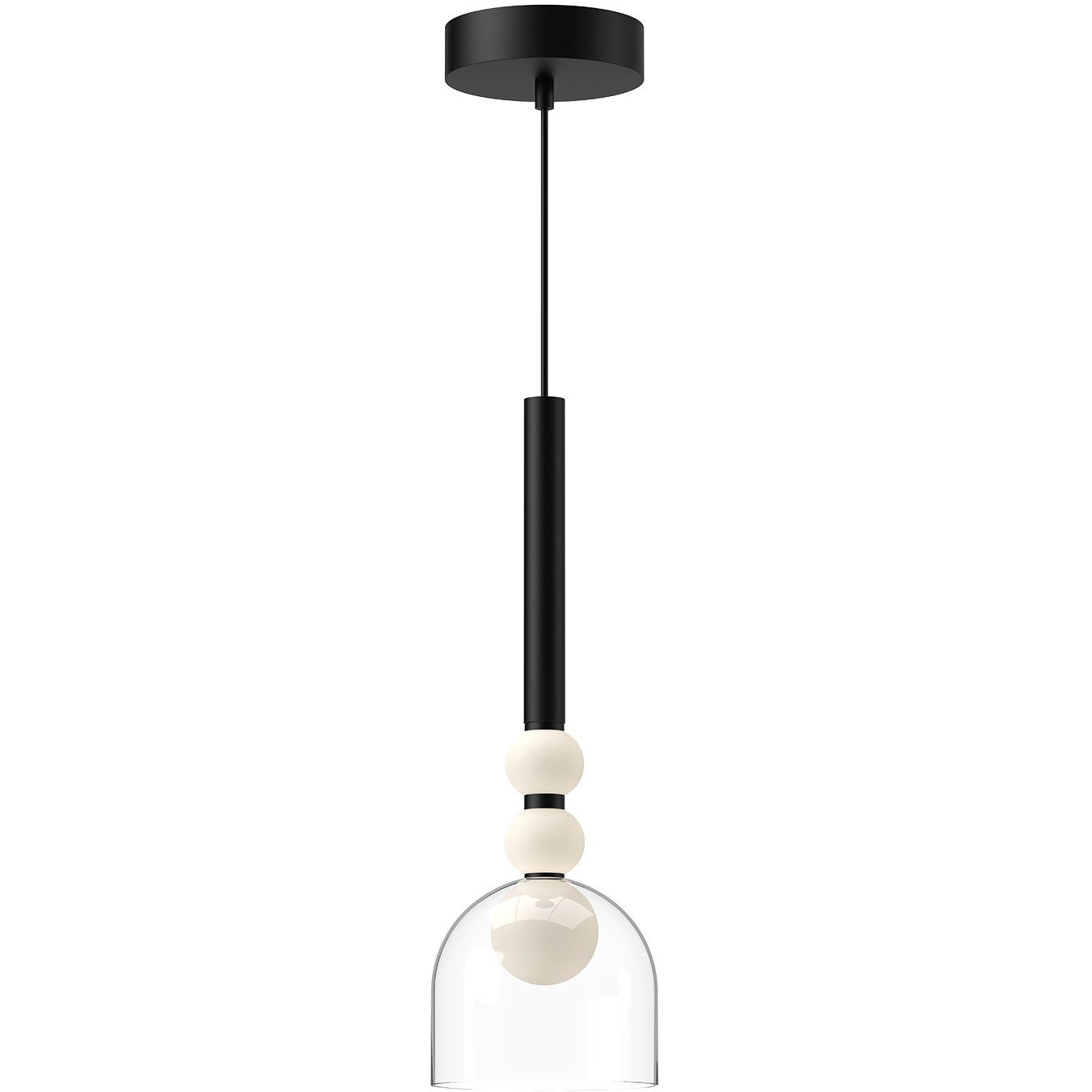 Rise LED 5.63 inch Black Pendant Ceiling Light